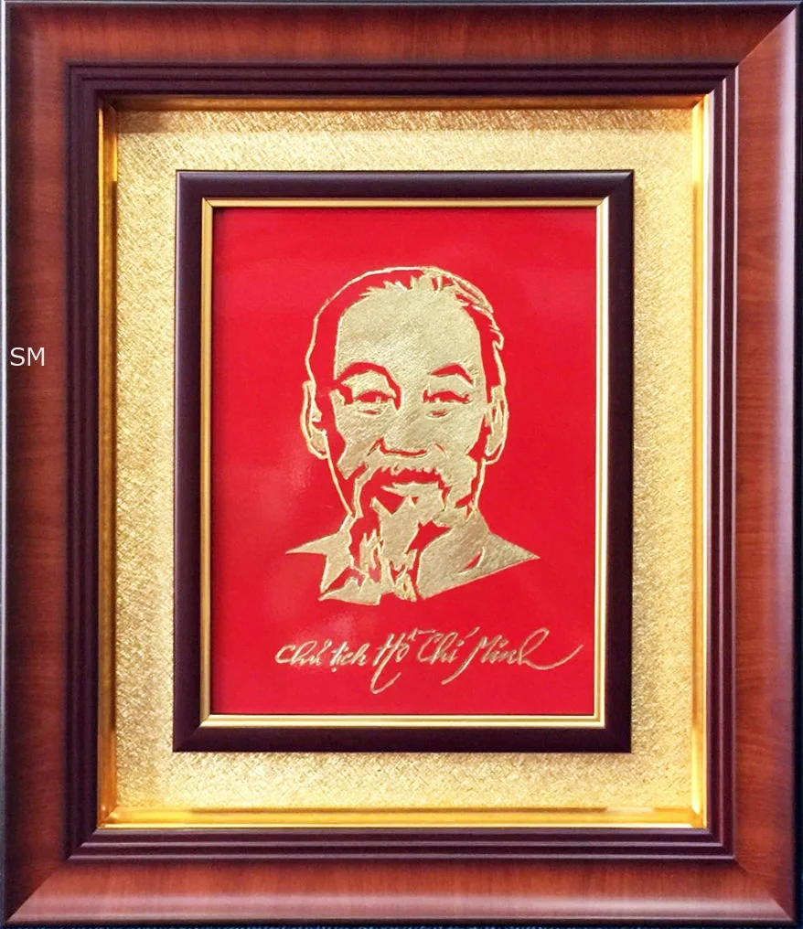 Tranh chủ tịch HCM (53x63cn)
