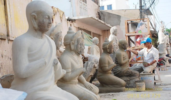 làng nghề làm tượng Phật