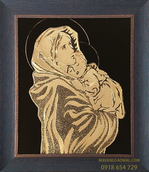 Đức Mẹ Bế Chúa con (51×61 cm)