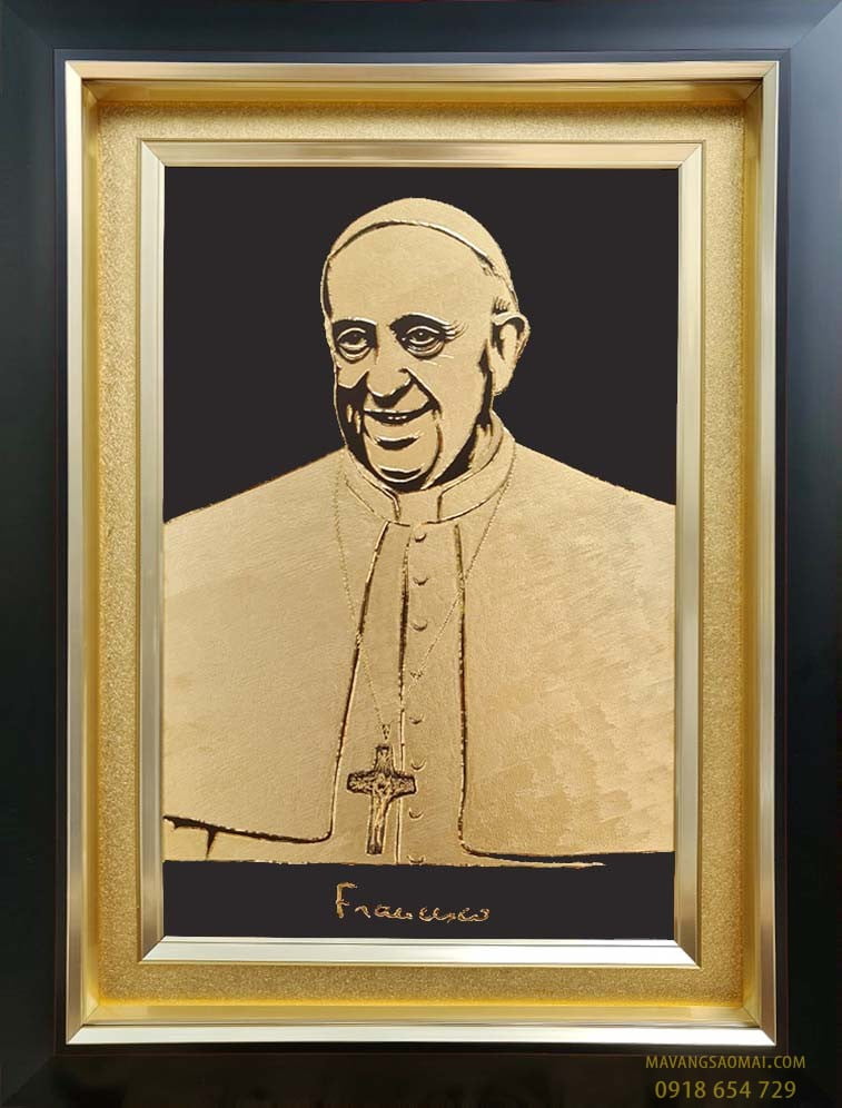 Tranh Đức Giáo Hoàng Francis (51×61 cm)