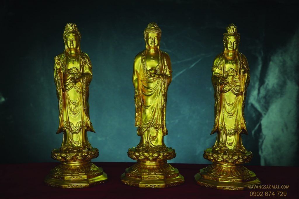 Tượng Tam Thế Phật (28 cm)