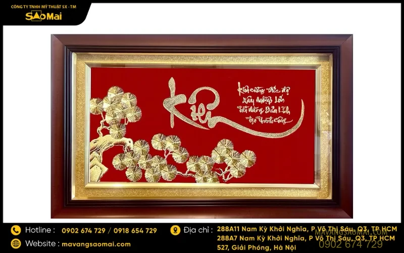 Tranh phong thuỷ tại Mạ Vàng Sao Mai