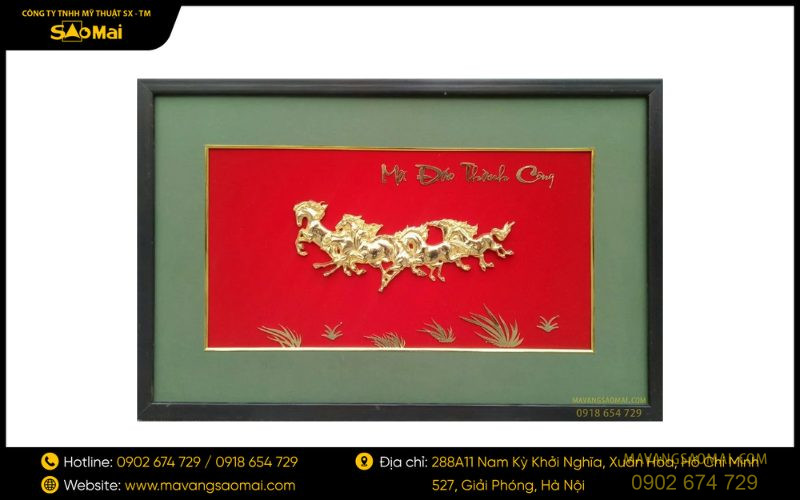 Những lưu ý cần biết khi treo tranh Mã đáo thành công