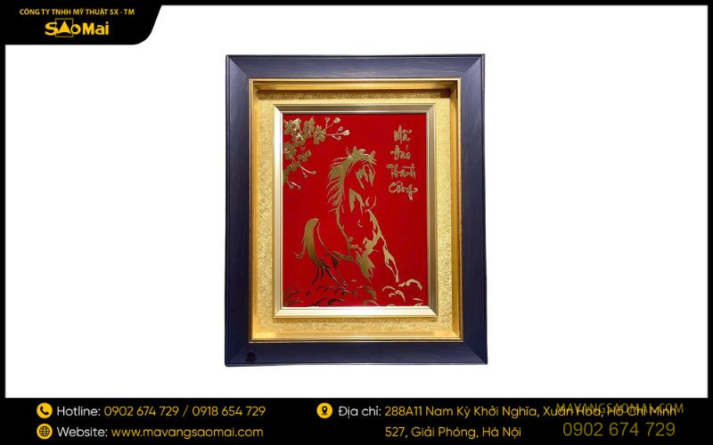 Treo tranh Mã đáo thành công theo từng không gian